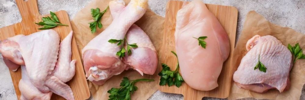 Курица в разобранном виде