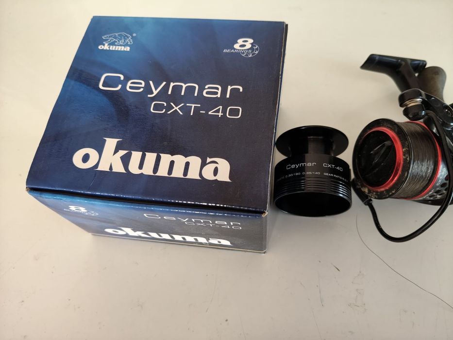 Lanseta Okuma C.B. Feeder, 3.60m, 60-120g, 3+3buc + Okuma Ceymar XT 40
