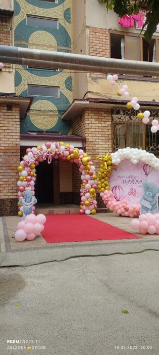 Оформление шарами / шарлар билан безатиш хизмати