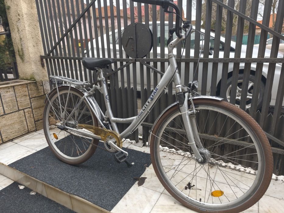 Damă 28 cu 5 viteze în butuc și dublasuspensie