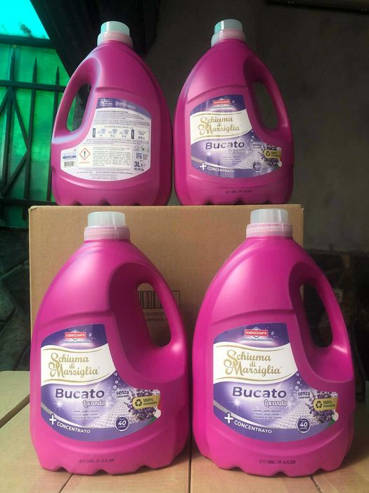 Течен перилен препарат за бяло и цветно пране Schiuma Di Marsiglia / Ariete на едро и дребно