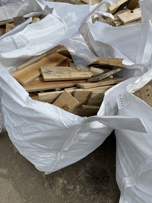 Lemne de foc taiate si bagate in bigbag