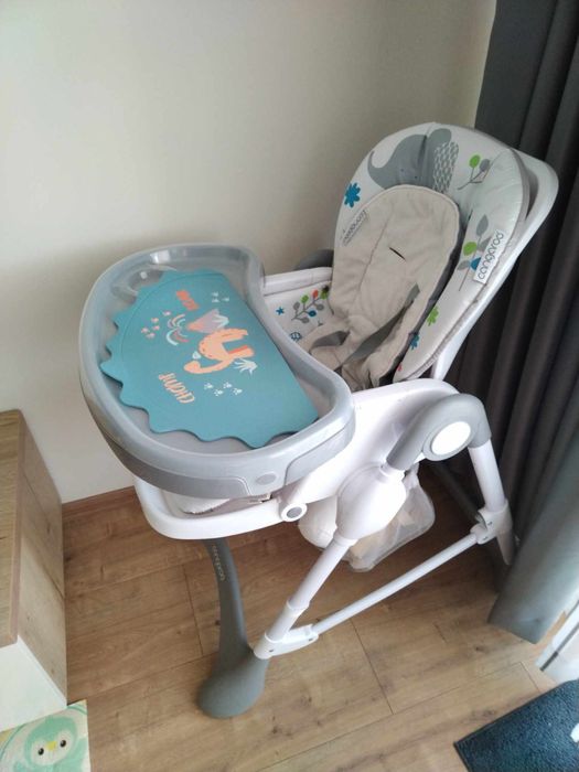 Столче за хранене Cangaroo - Mint - сиво.