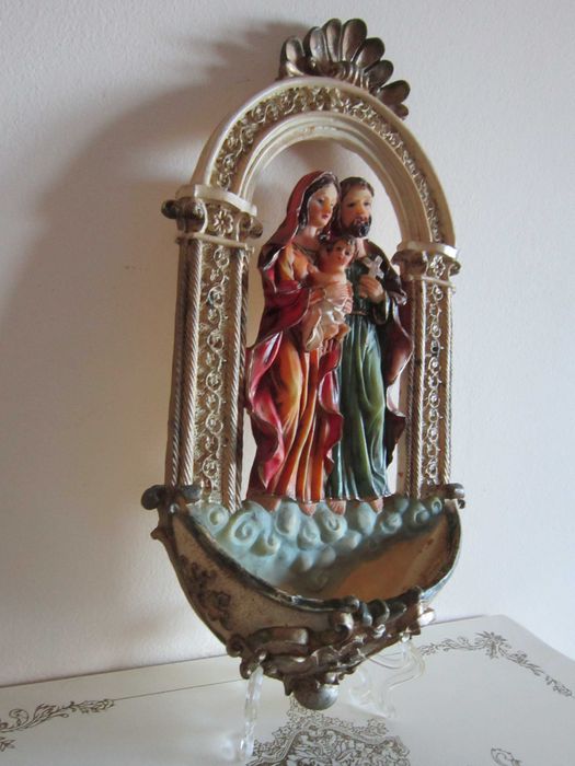 cadou rar Craciun Holy Water Familia Sfanta  Maria pruncul si Sf.Iosif