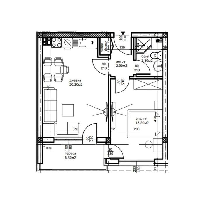 Продава се Двустаен апартамент в Пловдив, Беломорски - 60 кв.м за 1104 €/кв.м - Снимка #3