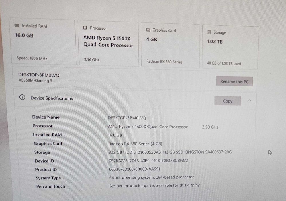 PC Gaming Ryzen CSGO Fornite