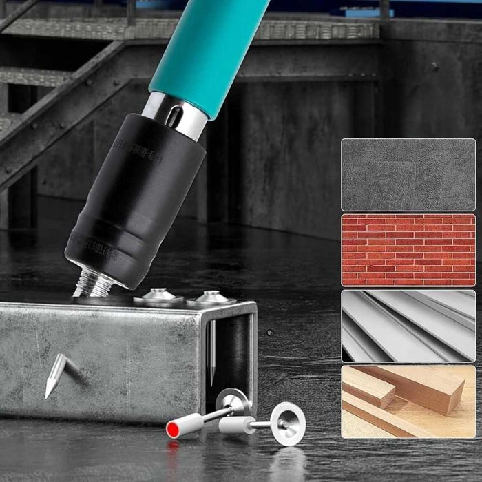 Kit pistol manual pentru fixare nituri cuie Accesorii +  30 Cuie CADOU