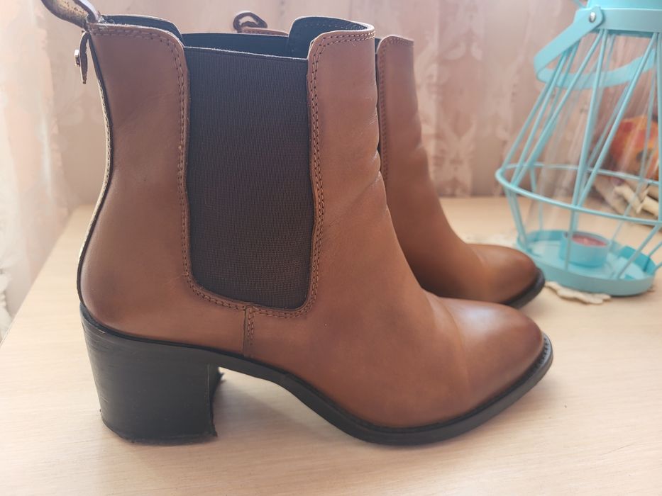 Дамски боти, естествена кожа, 39