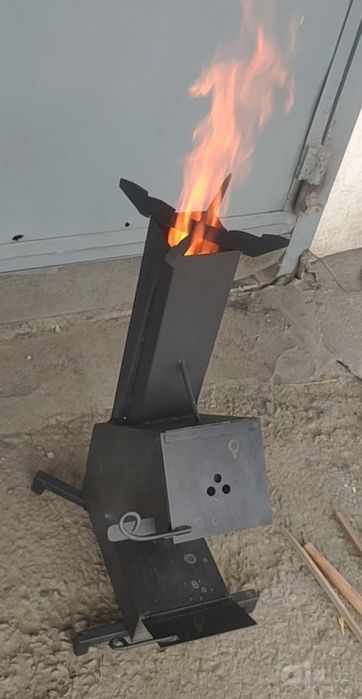 Походная печь щепотница.