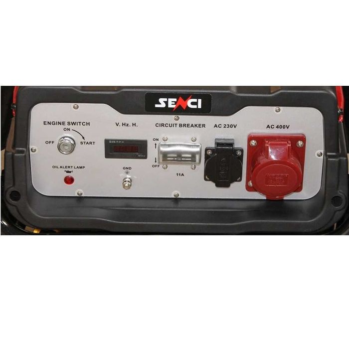 Generator SENCI SC-10000TE, max. 8,5 kW, trifazat400V,  AVR, benzina