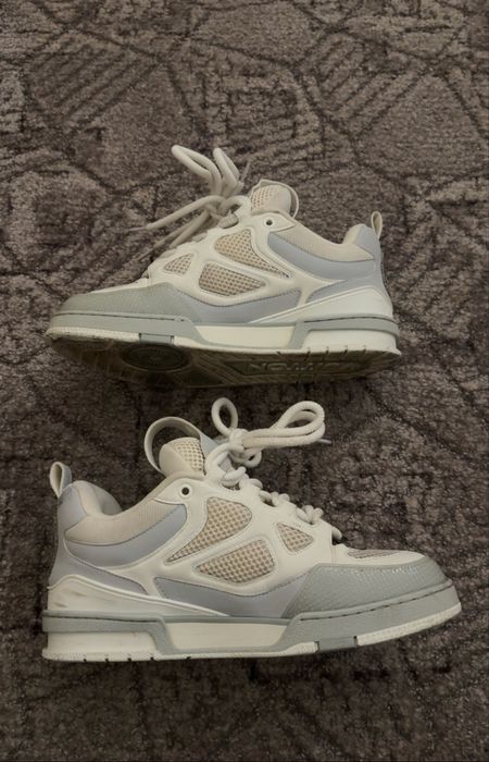 Louis Vuitton Skate Gri cu Alb