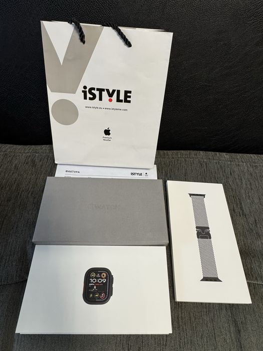 49mm Apple watch Ultra 2 iStyle Гаранция 2027г. Black Titanium TML