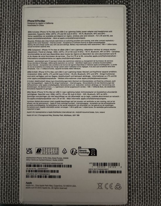 IPHONE 14 PRO MAX Purple 256 GB