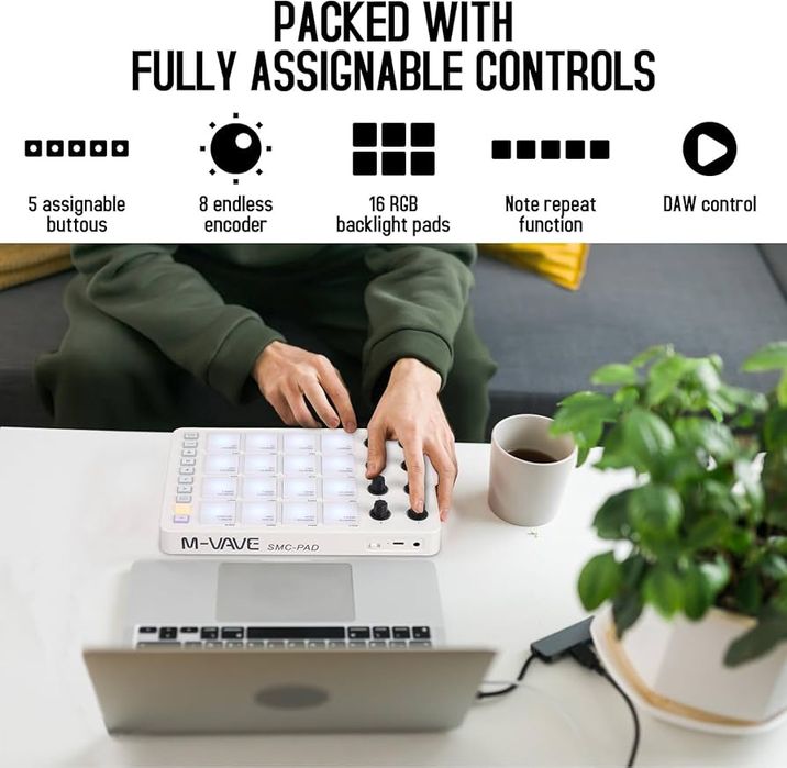 Controler MIDI wireless cu paduri