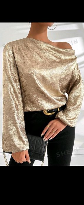 Sandale+bluza+pantaloni-aurii