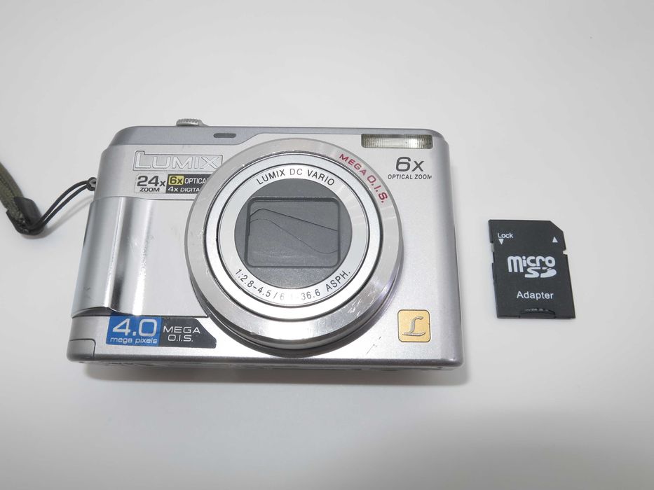 Panasonic Lumix DMC LZ1 компактен цифров фотоапарат с 6х оптичен зум, сива цифврова камера в отлично състояние, работи перфектно
