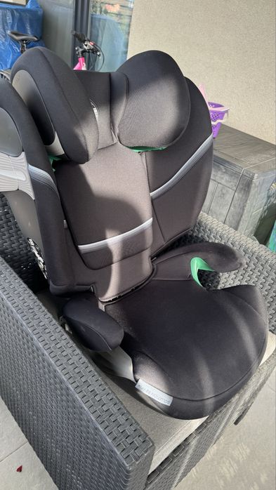 Scaun auto CYBEX Solution S2 i-Fix, 100 - 150 cm, 3 la 12 ani (15 - 50 kg), Moon Black