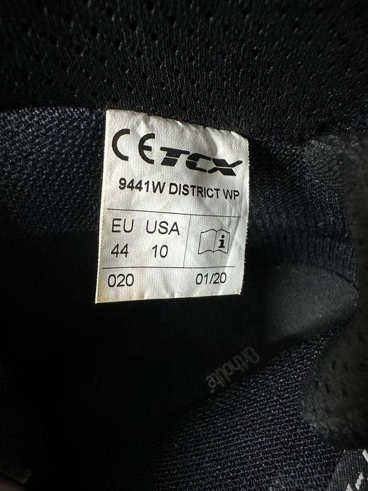 Мото боти TCX District Waterproof Black
