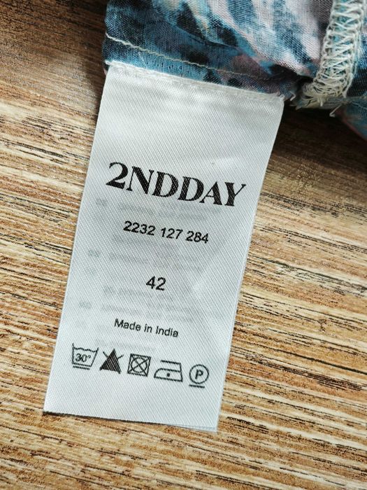 2ND DAY Emmy Cotton Многоцветна дамска лятна рокля размер 42  НОВА