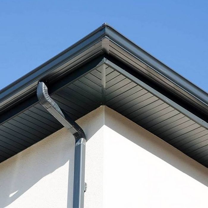 Jgheaburi dintr-o bucata din aluminiu maro sau gri antracit 0.7mm gros