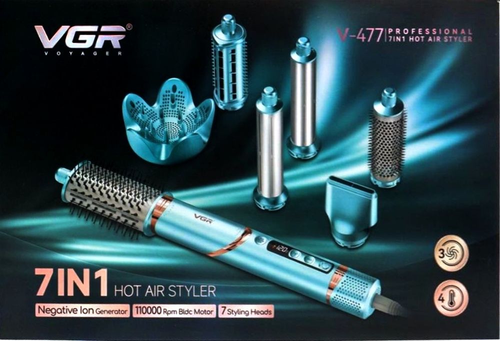 VGR V-477 Professional 7 in 1 Hot Air Styler