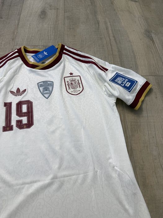 tricou de fotbal Spania nationala Spain Lamine Yamal 19 adidas originals marime M