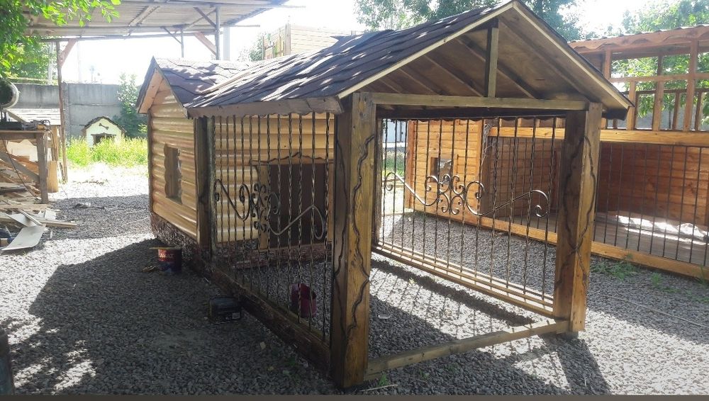 Изготовление на Заказ: будки, вольеры для Собак (чек) разные модели