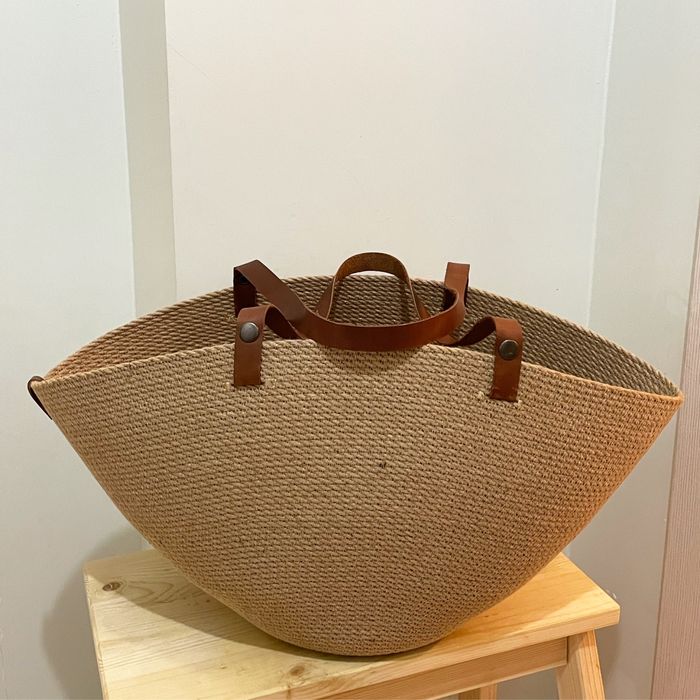Сумка джутовая корзина