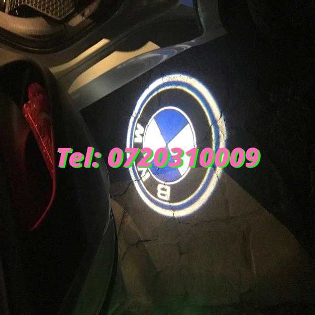 Nou Lampa Logo Model Bmw Portiera  Led Laser emblema sigla Hologr