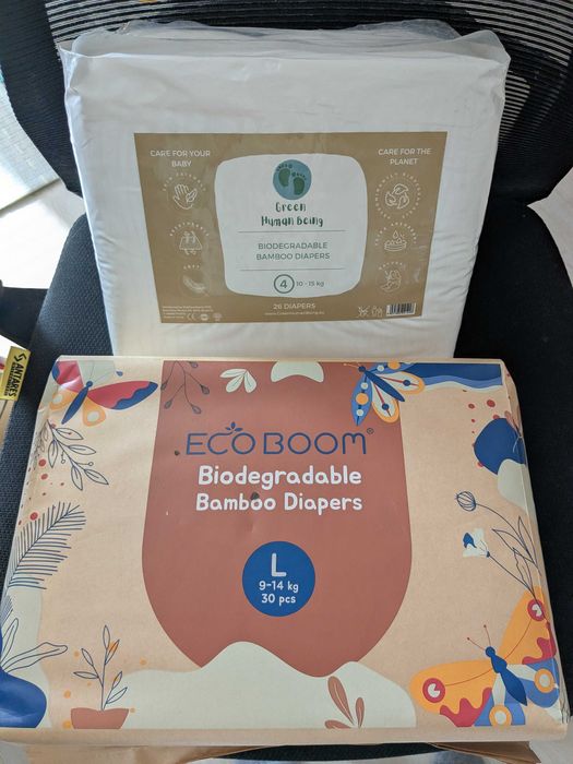 Еко памперси голям размер бамбукови