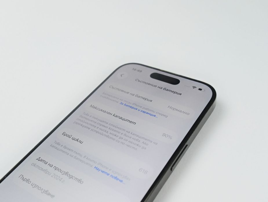 iPhone 16 Pro 128GB Black Titanium 90% Battery Отличен