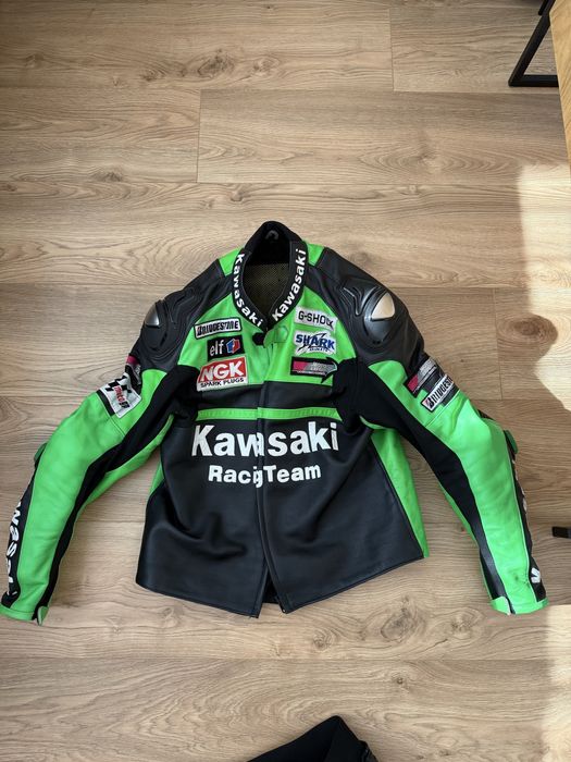 Мъжки кожен мото екип Кавазаки - Размер 56