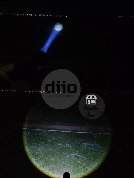 Lanterna frontala DUAL-LED alb-albastru LASER PM20 pescuit feeder noap