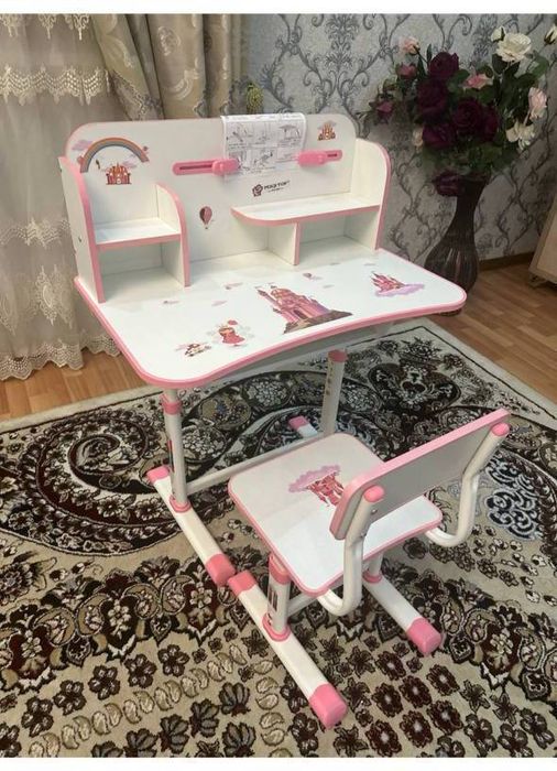 Парта для школников стол стул регилуровка высота