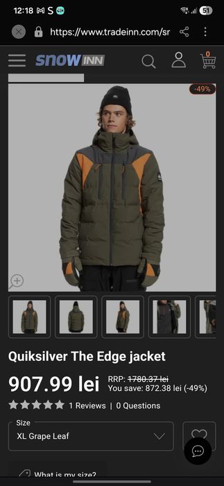 Vand geaca  de iarna schi