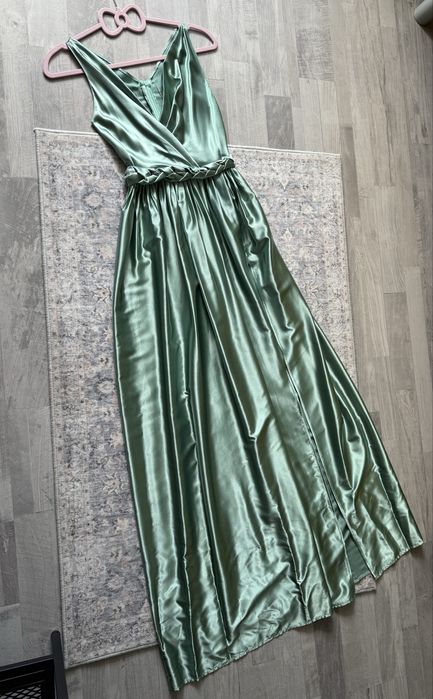 Rochie domnisoara de onoare/seara vernil