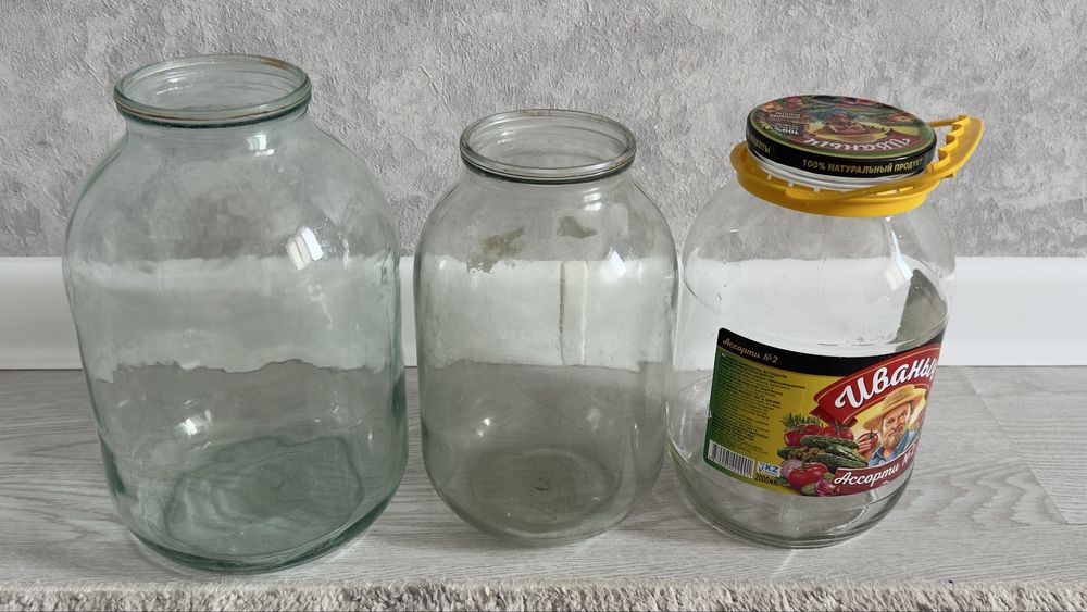 Банки 2х и 3хлитровые