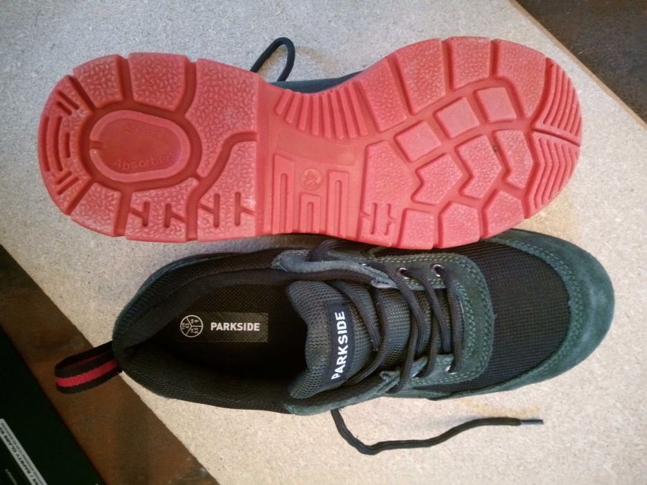 Parkside Pantofi de protecție din piele pentru bărbați nr.43, clasa S3