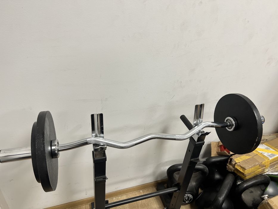 Bara z ez 50 mm. Olimpica cu rulmenti profi+30 kg discuri noi toate