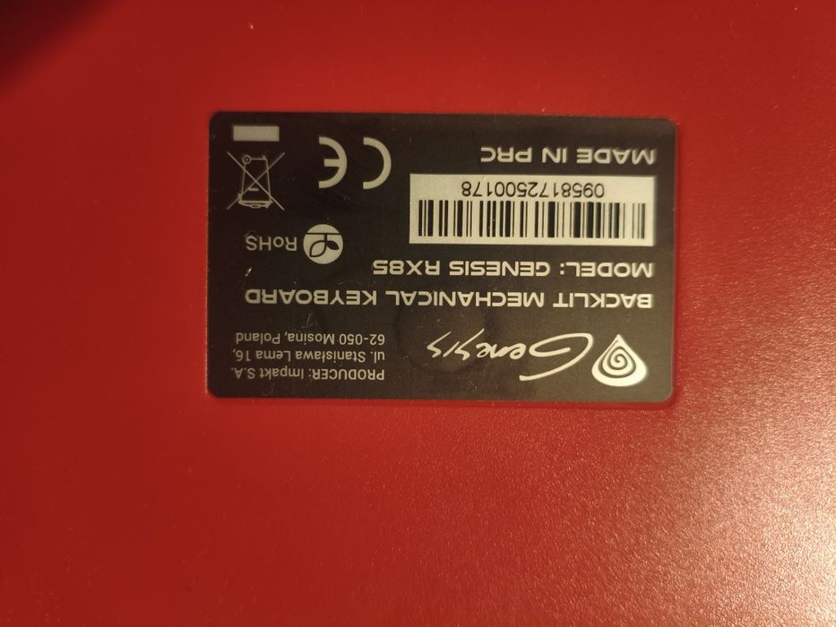 механична клавиатура Genesis  RX85