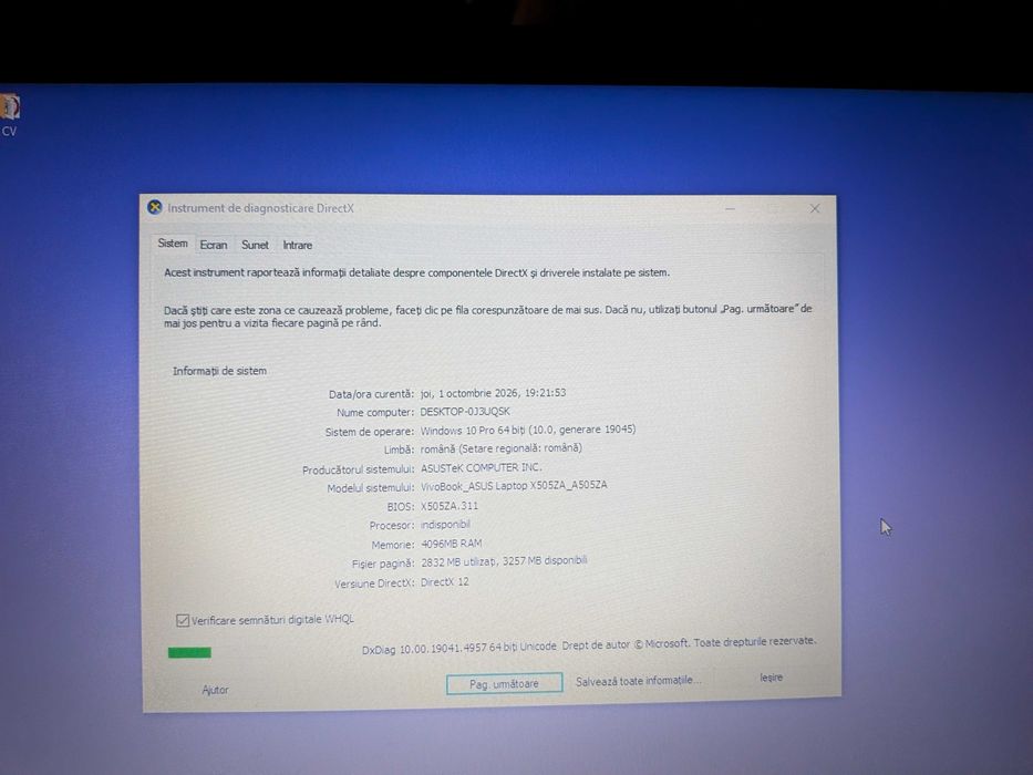 Laptop ASUS Windows 10 Pro - Functionabil, Ideal Scoala / Office - Cluj