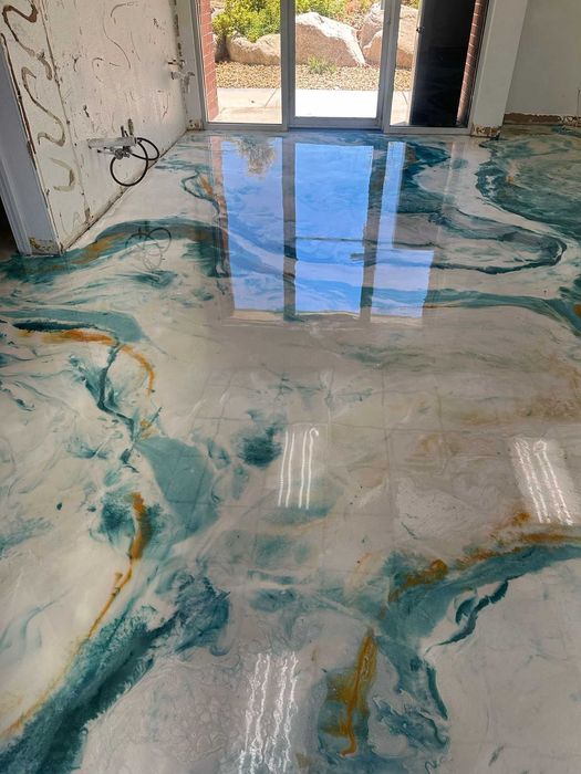 Дизайнерские эпоксидные полы