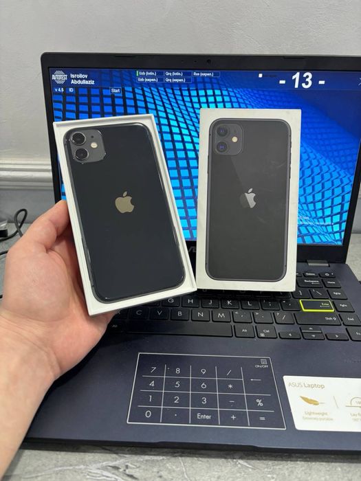 Iphone 11 64 gb 80% ideal karobka ochilmagan
