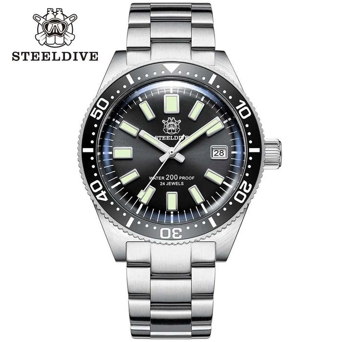 STEELDIVE 62mas Sapphire seiko Japan NH35 200M Diver 42mm