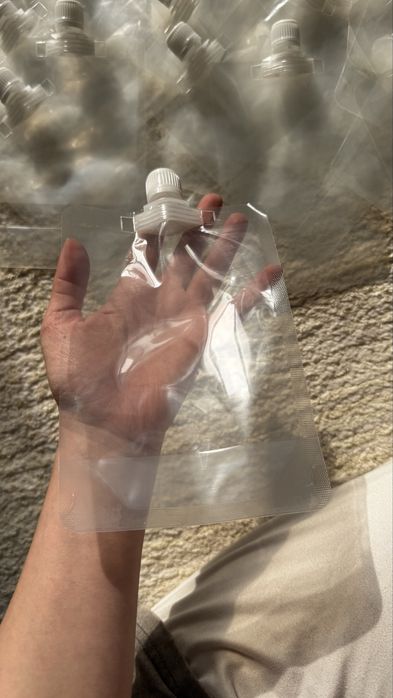 45 pungi reutilizabile 500ml cu pâlnie cadou