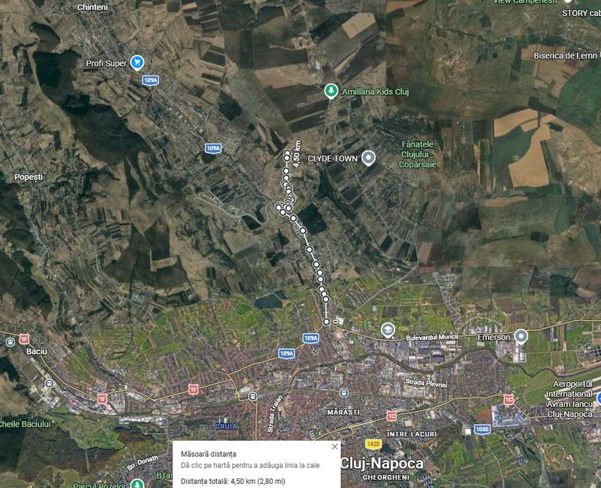 Vanzare Teren Extravilan Dealul Fanatelor Cluj 700 mp