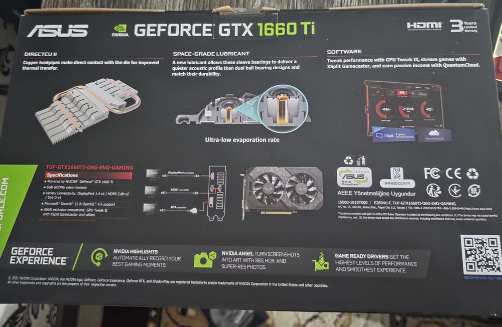 ASUS TUF GTX1660Ti 6gb