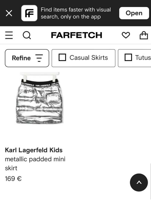 Сребриста подплатена пола Карл Лагерфелд Karl Lagerfeld и DKNY