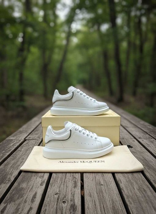 Adidasi Alexander Mc Q u e e n Zip Alb - Full BOX