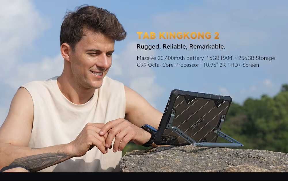 Cubot Tab KingKong 2 16GB RAM 256GB ROM Таблет с IP68 защита